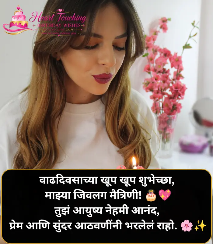 Best Friend Birthday Wishes in Marathi for Girl