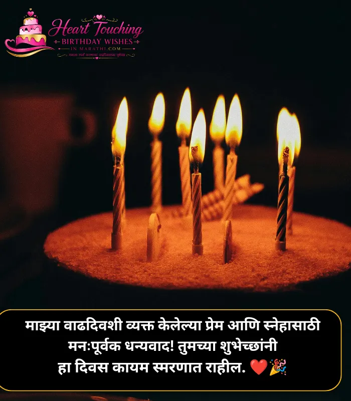 Thank You Message for Birthday Wishes in Marathi