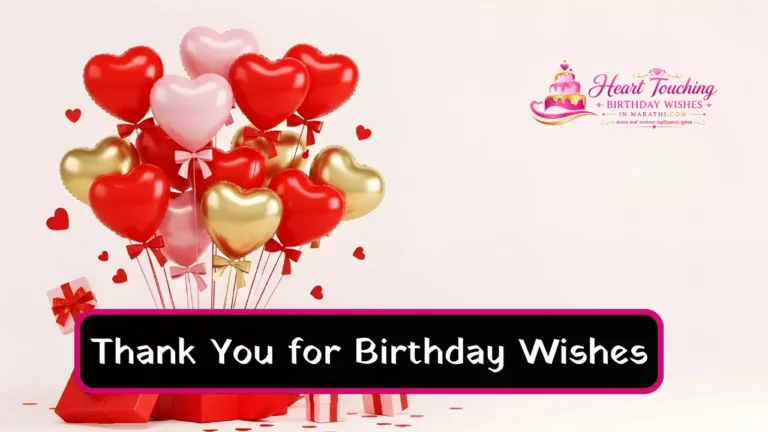 Thank You for Birthday Wishes marathi